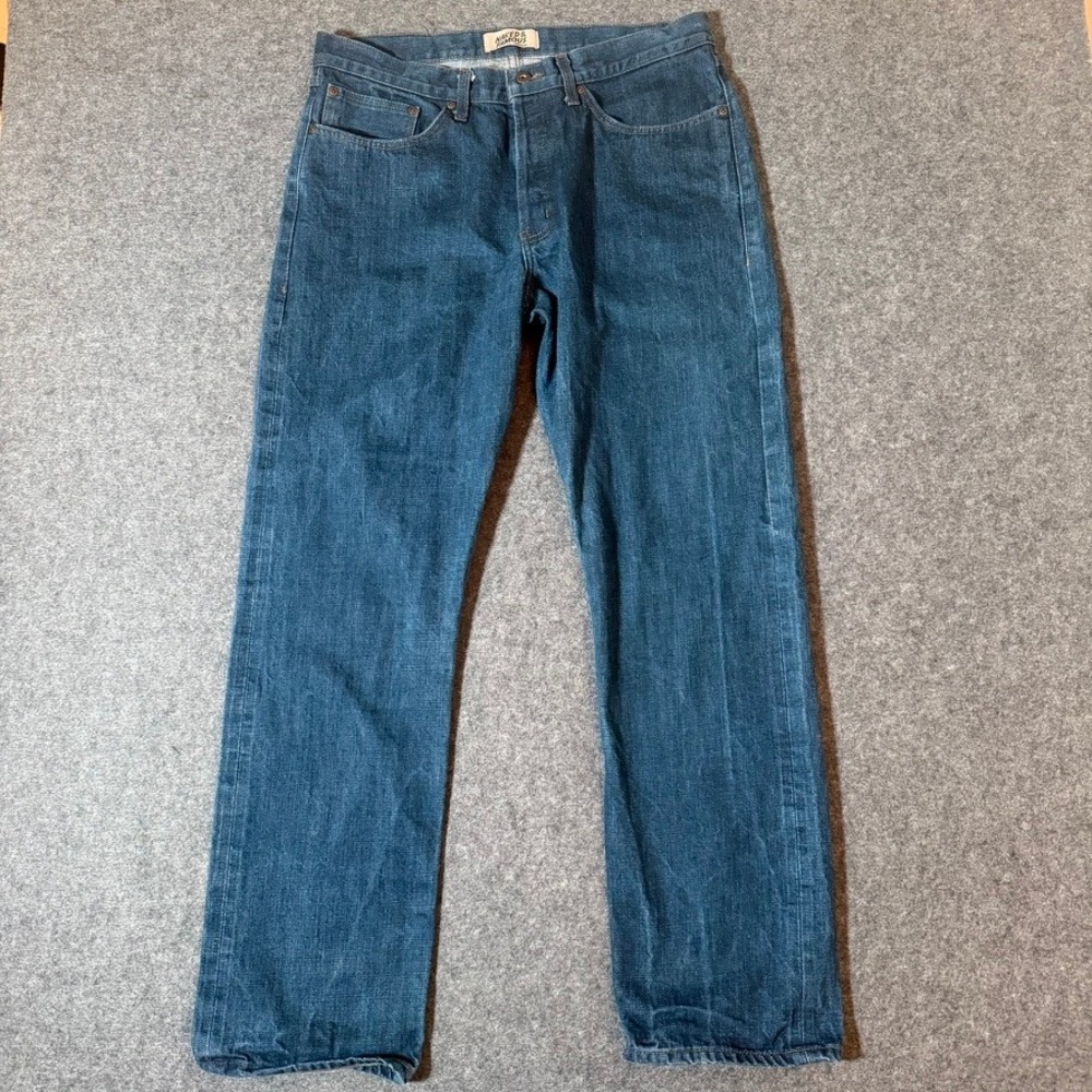 Naked & Famous True Guy Kawataro Selvedge Indigo Jeans 36x32 Workwear Heavyduty